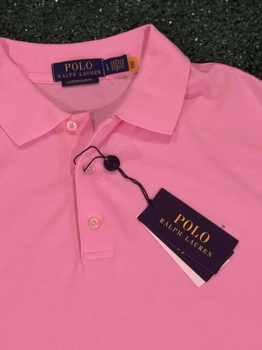 Polo Ralph Lauren Men's Custom Slim Fit Polo Shirt in Pink